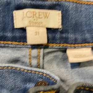 J.Crew size 31 straight leg stretch jeans 28 inch inseam